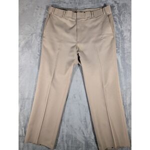 Vintage Levi's Action Slacks Men's 36x30 Tan Khaki Straight Leg Dress Pants 80s